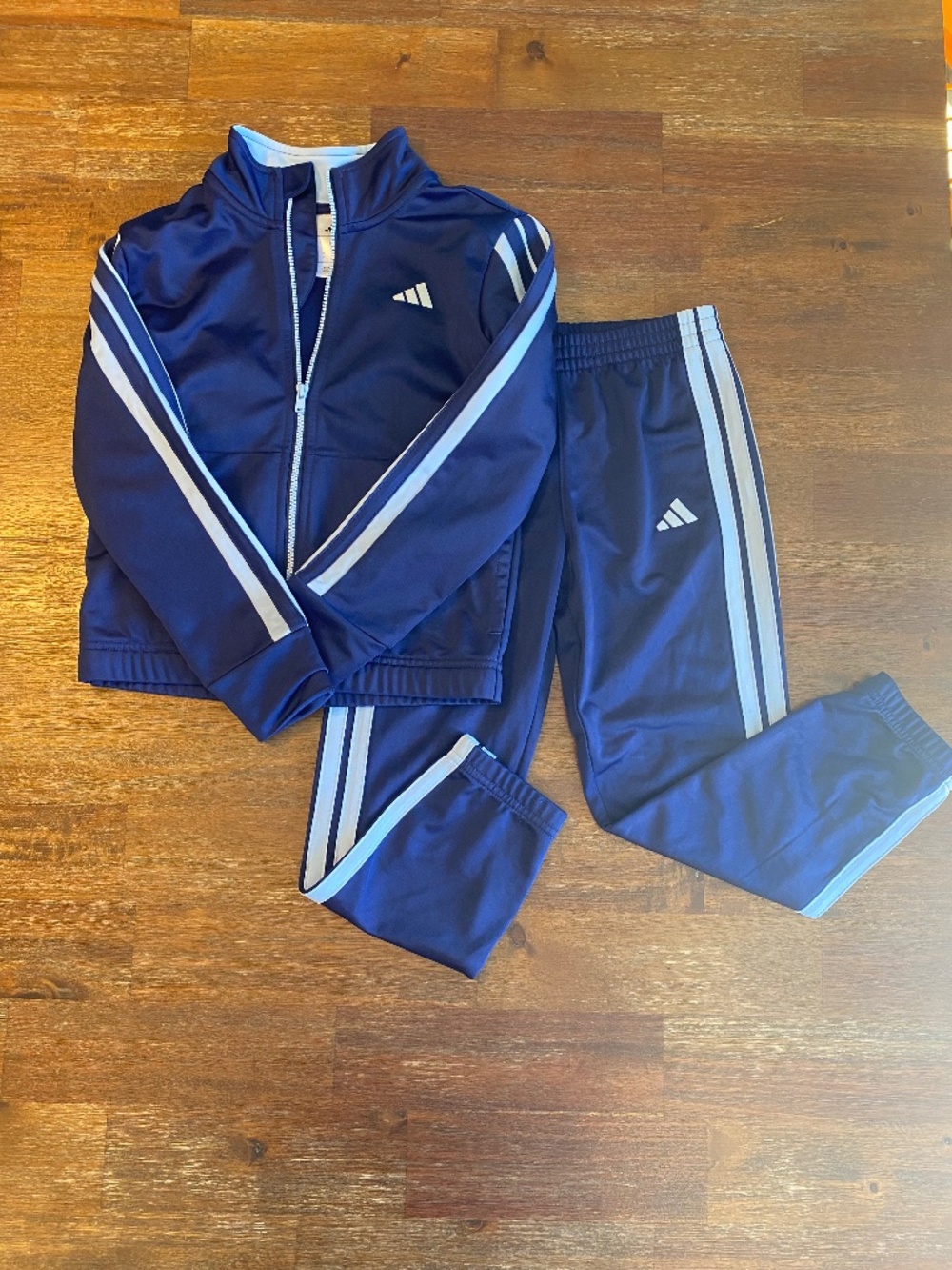 Adidas Kids Size 6 Matching Track Suit Set Jacket & Pants
